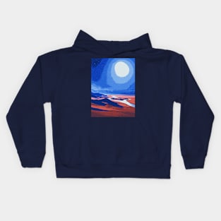 Lunar Tranquility -  Landscape Kids Hoodie